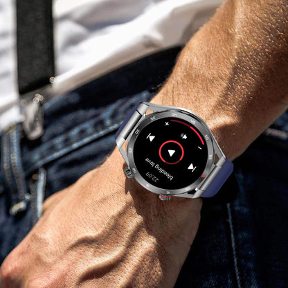 T80 Silicone Strap Bluetooth Calling Smart Bracelet Non-invasive Blood Glucose Test Health Monitoring Smart Watch
