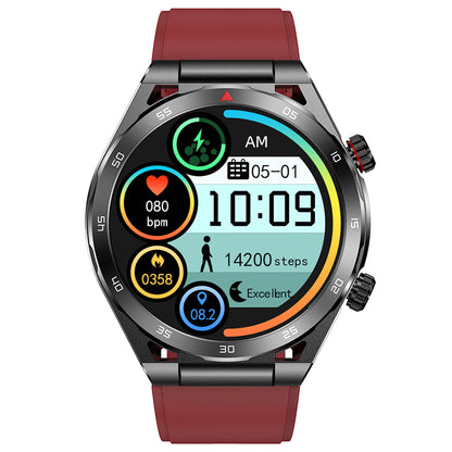 T80 Silicone Strap Bluetooth Calling Smart Bracelet Non-invasive Blood Glucose Test Health Monitoring Smart Watch