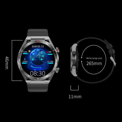 T80 Silicone Strap Bluetooth Calling Smart Bracelet Non-invasive Blood Glucose Test Health Monitoring Smart Watch