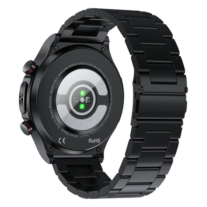 TK21P ECG Pulse Physiotherapy Blood Sugar Monitor Smart Watch IP67 Waterproof Sports Bracelet, Steel Strap