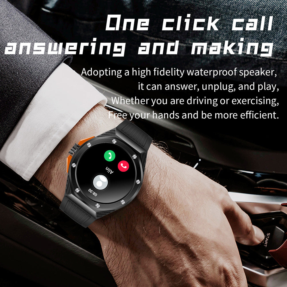 HT8 1.46 inch Health Monitoring Smart Watch with Encoder Bluetooth Call IP67 Waterproof Smartwatch