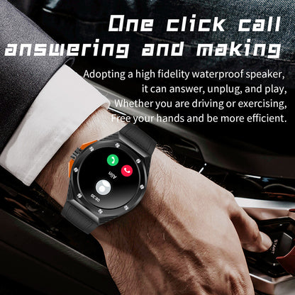 HT8 1.46 inch Health Monitoring Smart Watch with Encoder Bluetooth Call IP67 Waterproof Smartwatch