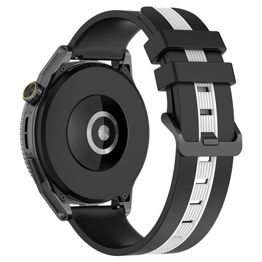 For Huawei Watch GT 3 42mm / Watch GT Silicone Watch Band Width 20mm Dual Color Soft Strap