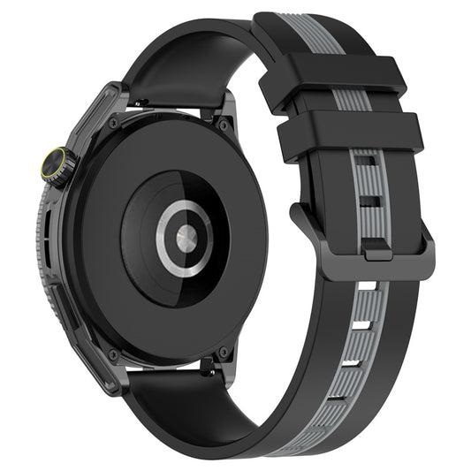 For Huawei Watch GT 3 42mm / Watch GT Silicone Watch Band Width 20mm Dual Color Soft Strap
