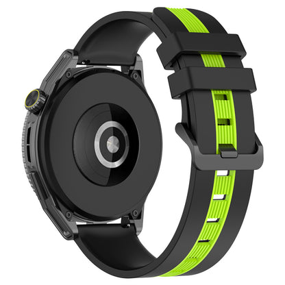For Huawei Watch GT 3 42mm / Watch GT Silicone Watch Band Width 20mm Dual Color Soft Strap