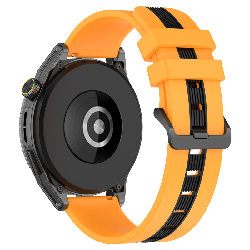 For Huawei Watch GT 3 42mm / Watch GT Silicone Watch Band Width 20mm Dual Color Soft Strap