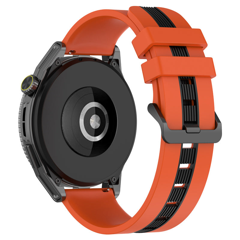 For Huawei Watch GT 3 42mm / Watch GT Silicone Watch Band Width 20mm Dual Color Soft Strap