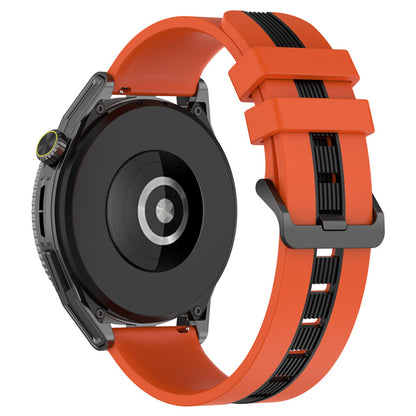 For Huawei Watch GT 3 42mm / Watch GT Silicone Watch Band Width 20mm Dual Color Soft Strap