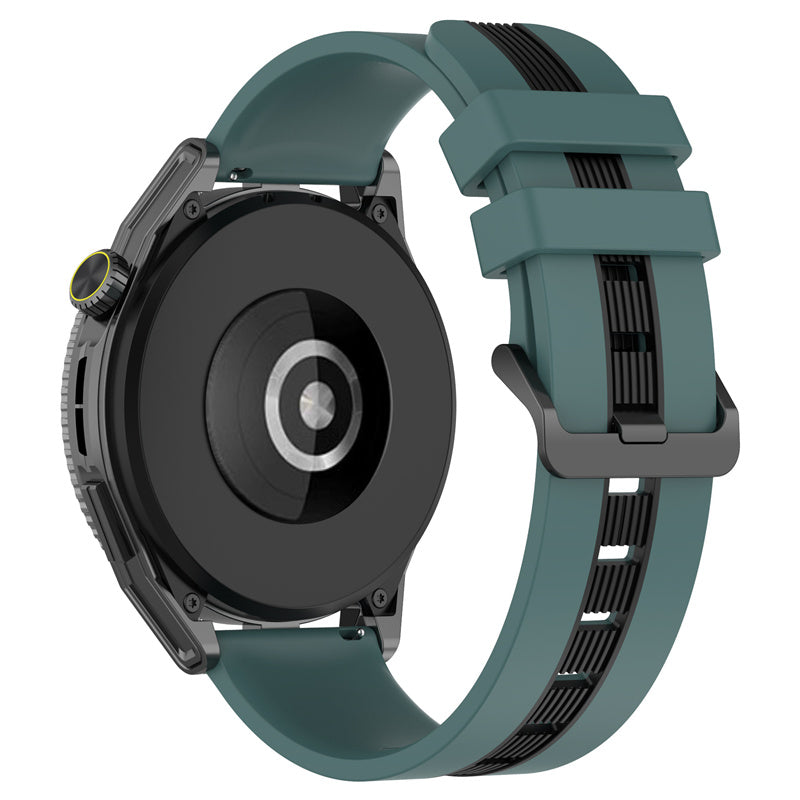 For Huawei Watch GT 3 42mm / Watch GT Silicone Watch Band Width 20mm Dual Color Soft Strap