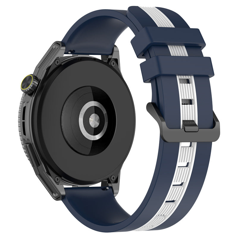 For Huawei Watch GT 3 42mm / Watch GT Silicone Watch Band Width 20mm Dual Color Soft Strap