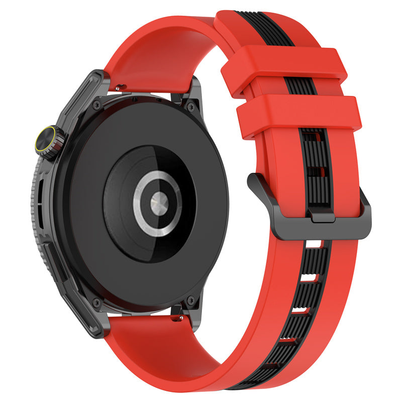 For Huawei Watch GT 3 42mm / Watch GT Silicone Watch Band Width 20mm Dual Color Soft Strap