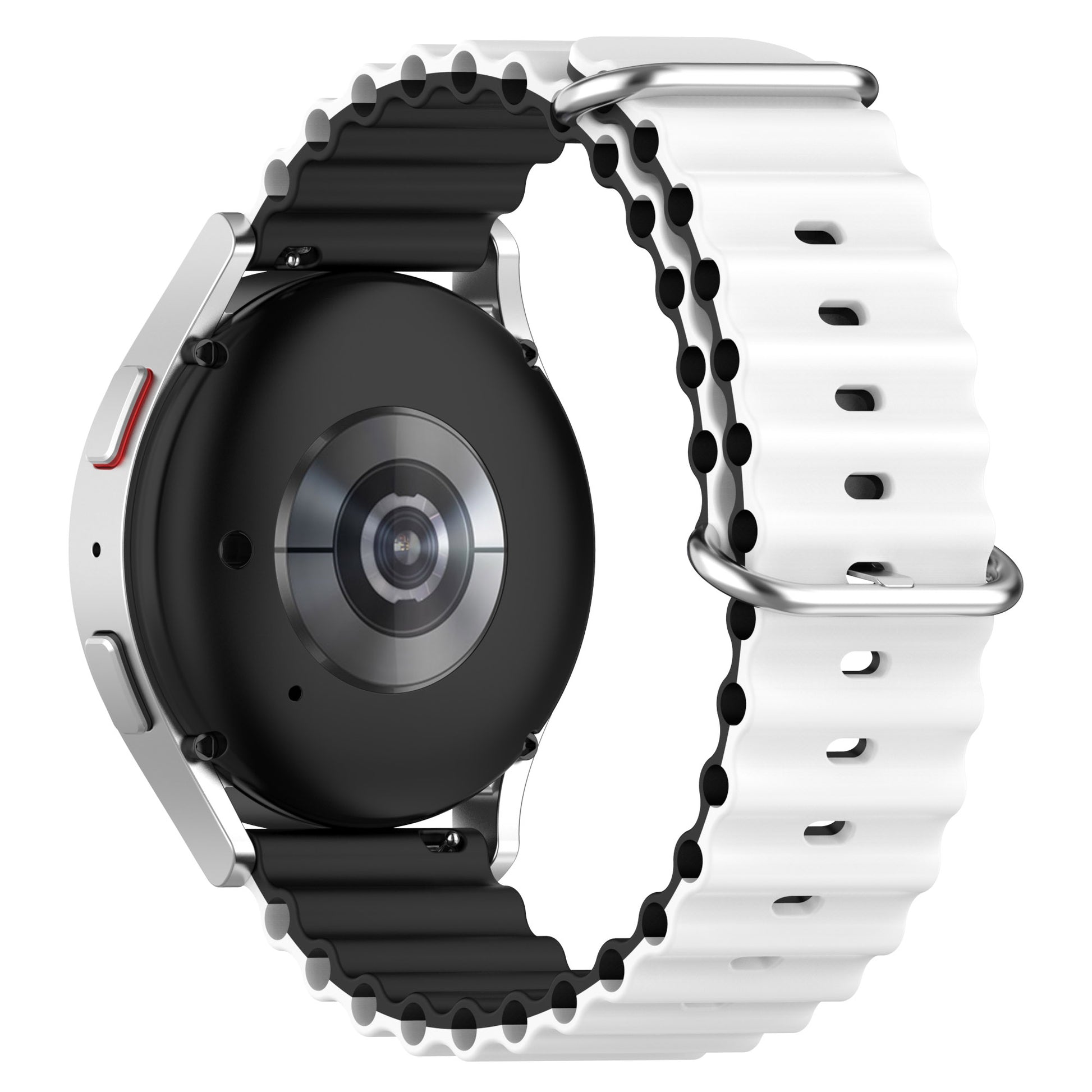 For Huami Amazfit GTS 4 / GTS 4 Mini / GTS 3 Dual Color Silicone Watch Strap 20mm Wave Design Adjustable Wrist Band