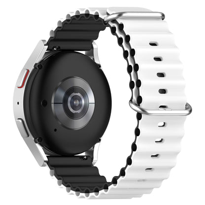 For Huami Amazfit GTS 4 / GTS 4 Mini / GTS 3 Dual Color Silicone Watch Strap 20mm Wave Design Adjustable Wrist Band