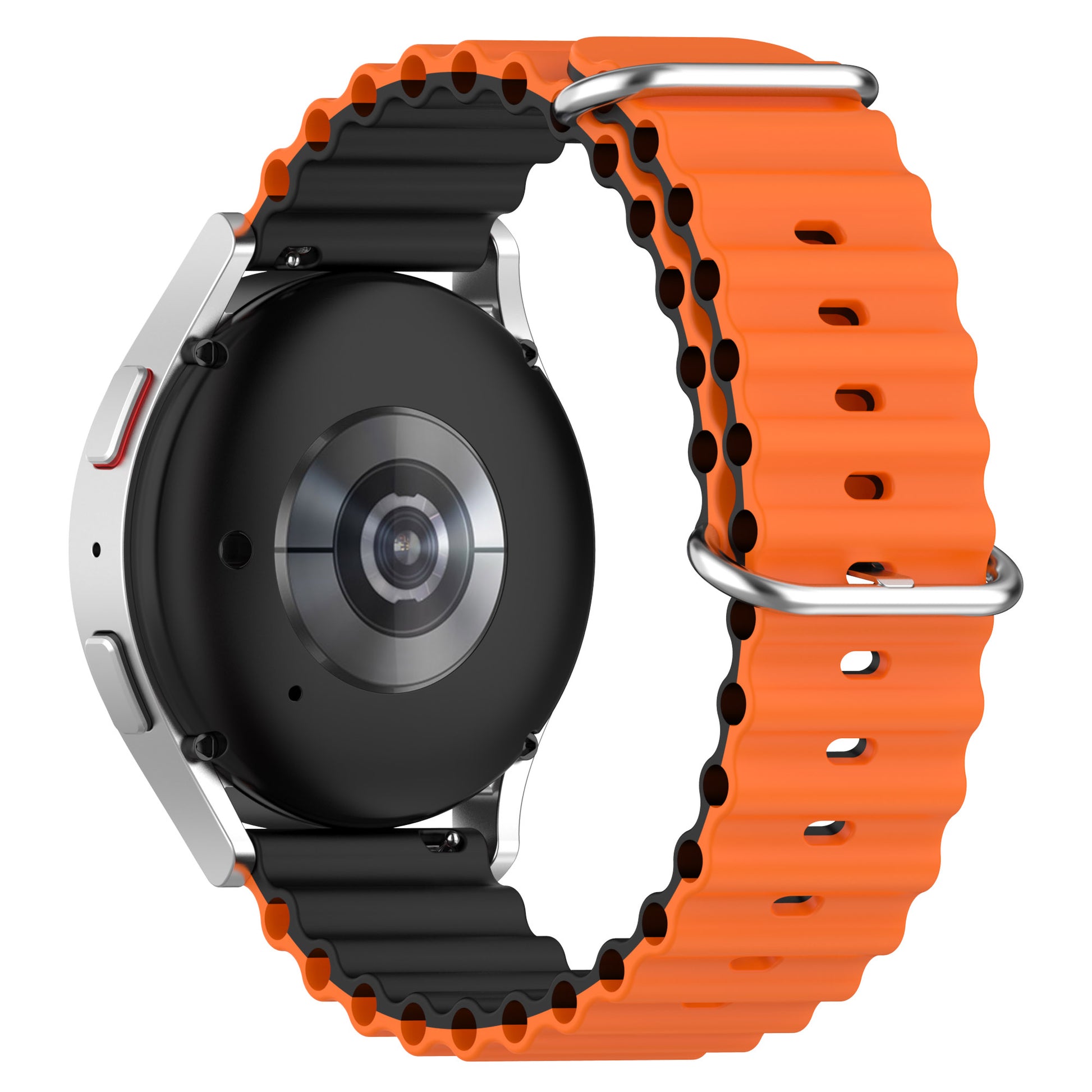 For Huami Amazfit GTS 4 / GTS 4 Mini / GTS 3 Dual Color Silicone Watch Strap 20mm Wave Design Adjustable Wrist Band