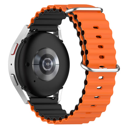 For Huami Amazfit GTS 4 / GTS 4 Mini / GTS 3 Dual Color Silicone Watch Strap 20mm Wave Design Adjustable Wrist Band