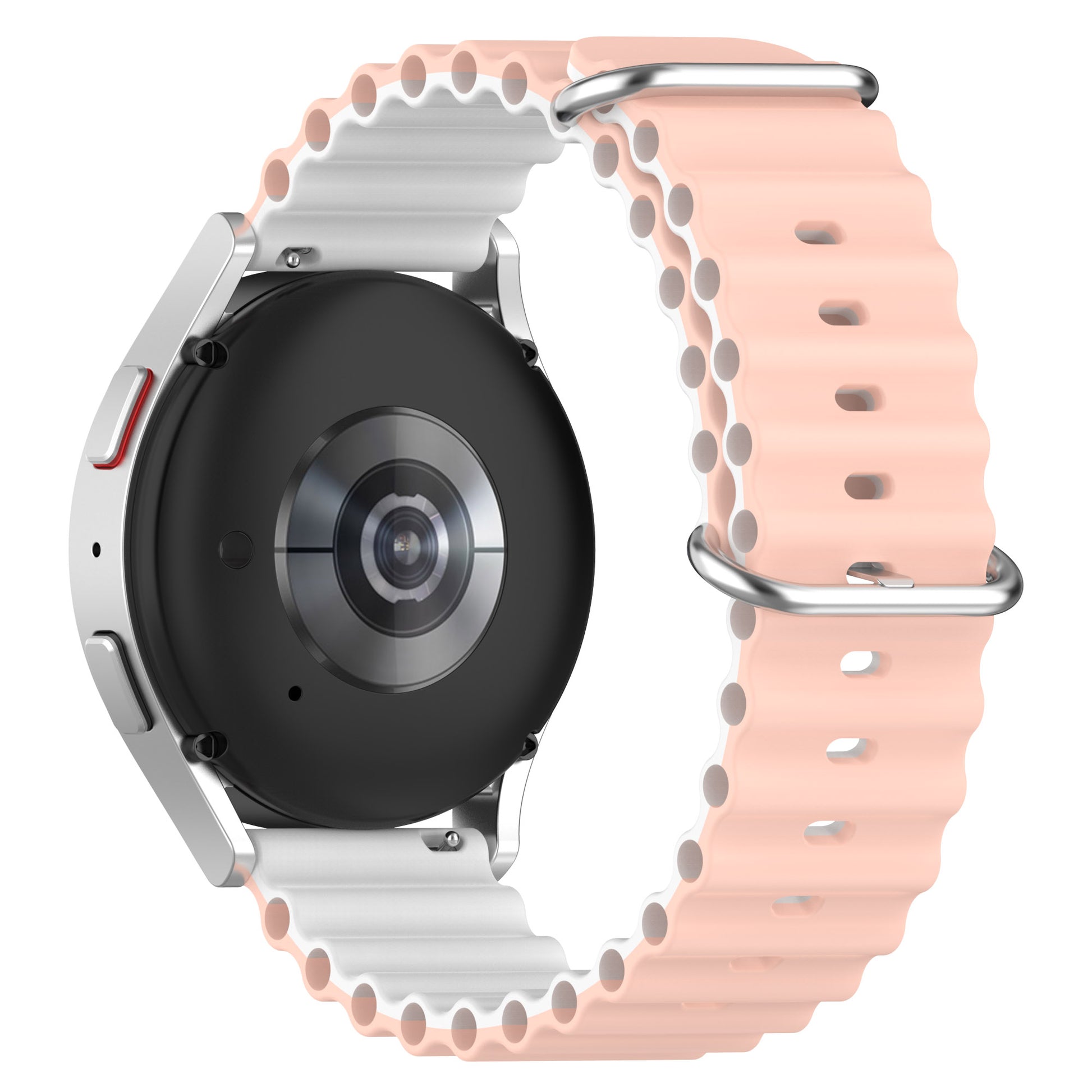 For Huami Amazfit GTS 4 / GTS 4 Mini / GTS 3 Dual Color Silicone Watch Strap 20mm Wave Design Adjustable Wrist Band