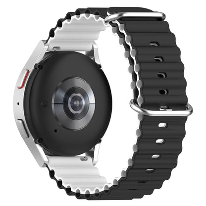 For Huami Amazfit GTS 4 / GTS 4 Mini / GTS 3 Dual Color Silicone Watch Strap 20mm Wave Design Adjustable Wrist Band