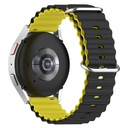 For Huami Amazfit GTS 4 / GTS 4 Mini / GTS 3 Dual Color Silicone Watch Strap 20mm Wave Design Adjustable Wrist Band
