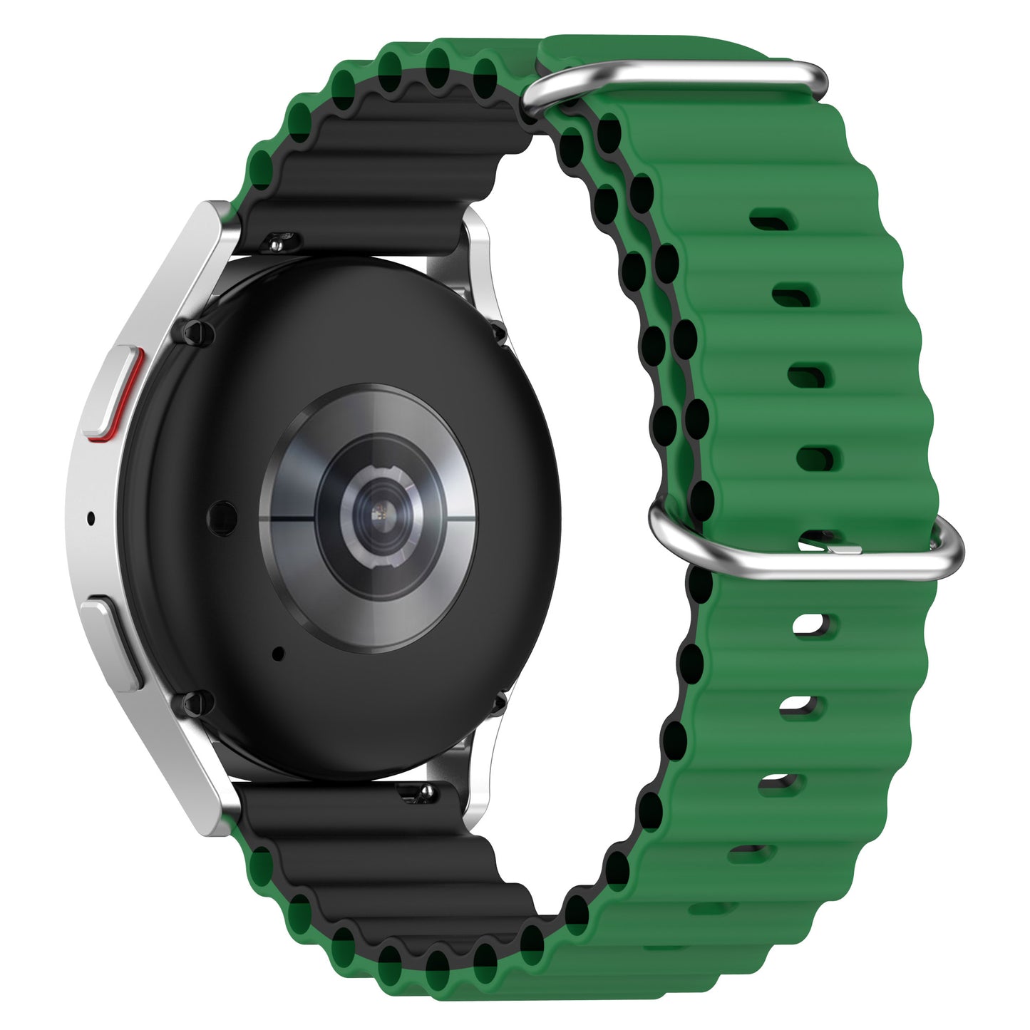 For Huami Amazfit GTS 4 / GTS 4 Mini / GTS 3 Dual Color Silicone Watch Strap 20mm Wave Design Adjustable Wrist Band