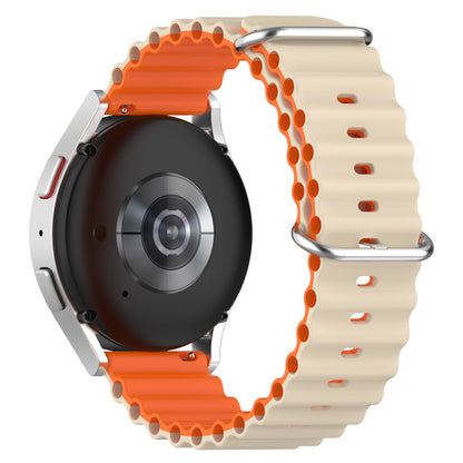 For Huami Amazfit GTS 4 / GTS 4 Mini / GTS 3 Dual Color Silicone Watch Strap 20mm Wave Design Adjustable Wrist Band