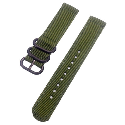 22mm Universal Smartwatch Nylon Wrist Band 3 Buckles Replacement Watch Strap (Straight Pin)