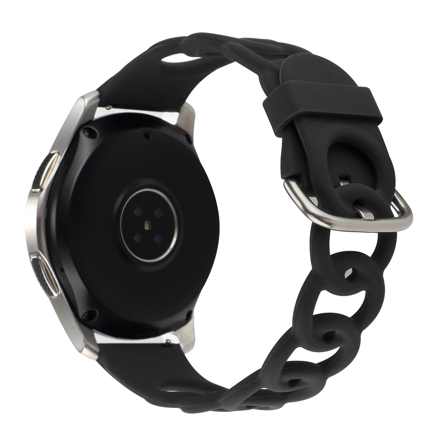 For Huawei Watch Buds / GT3 SE / GT3 Pro 46mm Silicone Watch Band 22mm Donut Hollow Replacement Wrist Strap