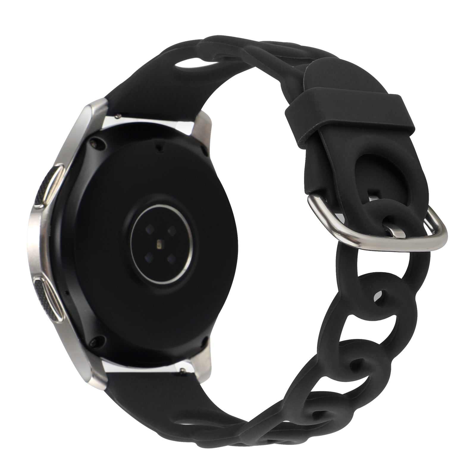 For Huawei Watch Buds / GT3 SE / GT3 Pro 46mm Silicone Watch Band 22mm Donut Hollow Replacement Wrist Strap