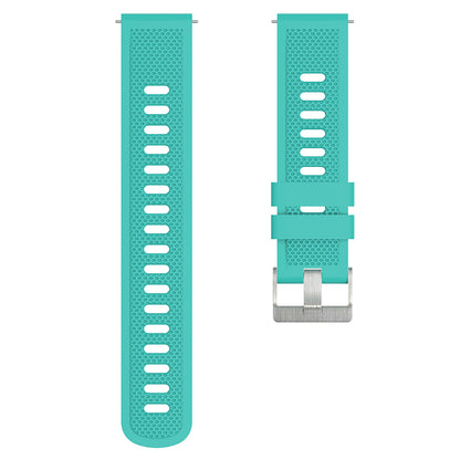 For Samsung Galaxy Watch3 45mm / Galaxy Watch 46mm / Huami Amazfit Pace Silicone Watch Band Textured 22mm Wrist Strap