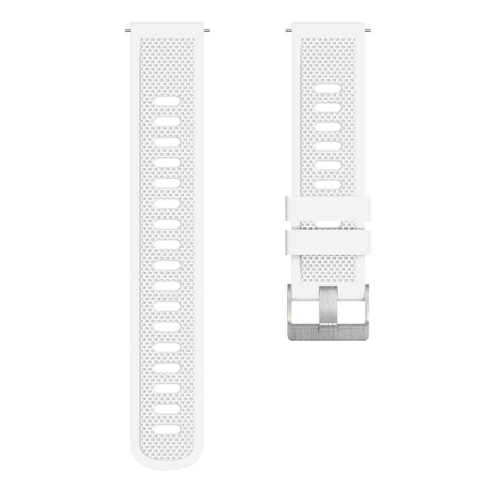 For Samsung Galaxy Watch3 45mm / Galaxy Watch 46mm / Huami Amazfit Pace Silicone Watch Band Textured 22mm Wrist Strap