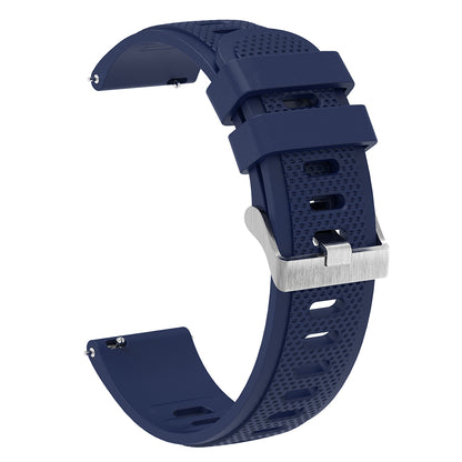 For Samsung Galaxy Watch3 45mm / Galaxy Watch 46mm / Huami Amazfit Pace Silicone Watch Band Textured 22mm Wrist Strap
