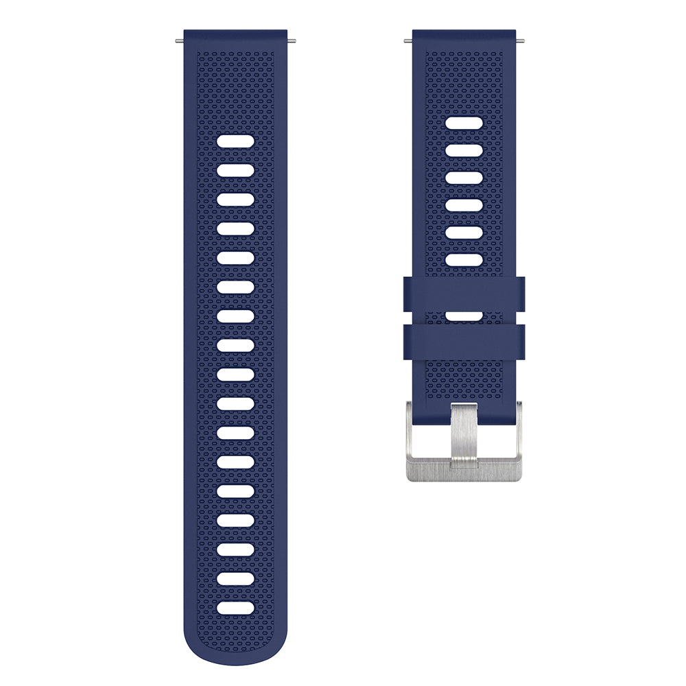 For Samsung Galaxy Watch3 45mm / Galaxy Watch 46mm / Huami Amazfit Pace Silicone Watch Band Textured 22mm Wrist Strap