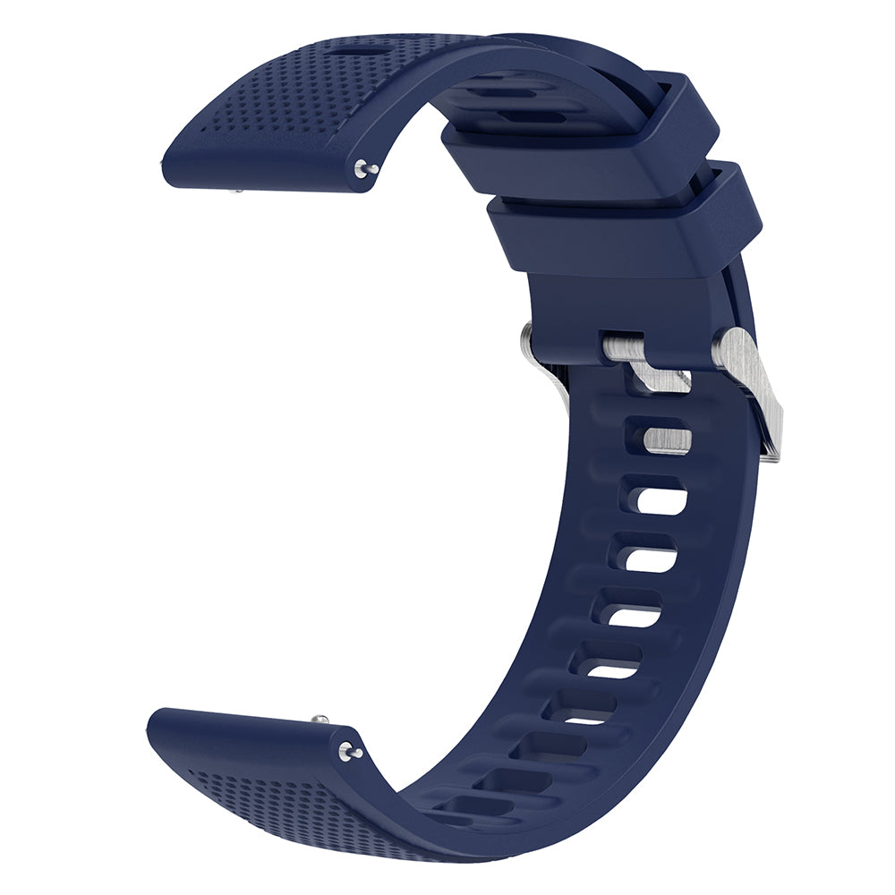 For Samsung Galaxy Watch3 45mm / Galaxy Watch 46mm / Huami Amazfit Pace Silicone Watch Band Textured 22mm Wrist Strap