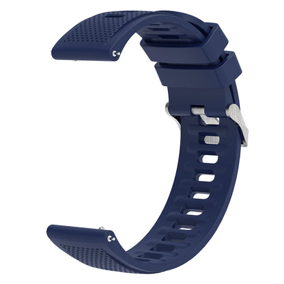 For Samsung Galaxy Watch3 45mm / Galaxy Watch 46mm / Huami Amazfit Pace Silicone Watch Band Textured 22mm Wrist Strap