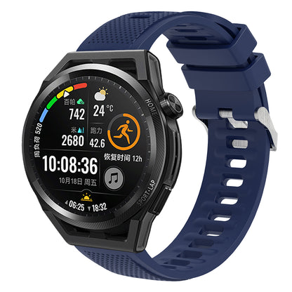 For Samsung Galaxy Watch3 45mm / Galaxy Watch 46mm / Huami Amazfit Pace Silicone Watch Band Textured 22mm Wrist Strap