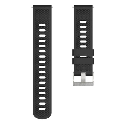For Samsung Galaxy Watch3 45mm / Galaxy Watch 46mm / Huami Amazfit Pace Silicone Watch Band Textured 22mm Wrist Strap