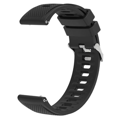 For Samsung Galaxy Watch3 45mm / Galaxy Watch 46mm / Huami Amazfit Pace Silicone Watch Band Textured 22mm Wrist Strap