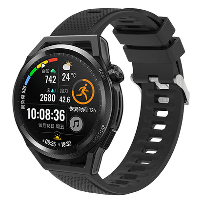 For Samsung Galaxy Watch3 45mm / Galaxy Watch 46mm / Huami Amazfit Pace Silicone Watch Band Textured 22mm Wrist Strap