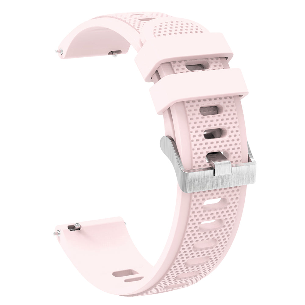 For Samsung Galaxy Watch3 45mm / Galaxy Watch 46mm / Huami Amazfit Pace Silicone Watch Band Textured 22mm Wrist Strap