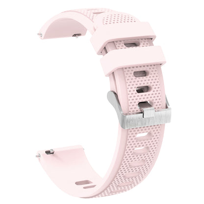 For Samsung Galaxy Watch3 45mm / Galaxy Watch 46mm / Huami Amazfit Pace Silicone Watch Band Textured 22mm Wrist Strap