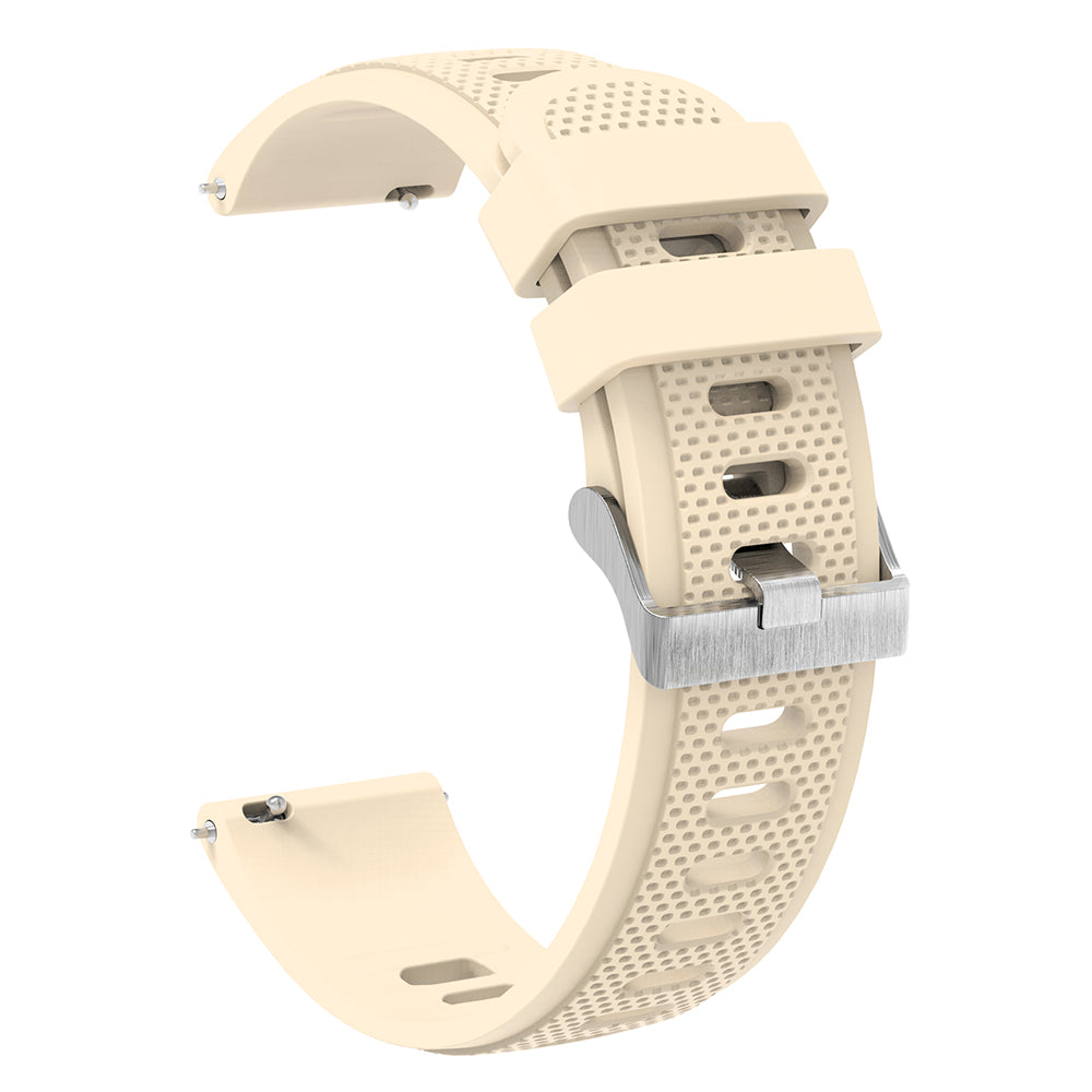 For Samsung Galaxy Watch3 45mm / Galaxy Watch 46mm / Huami Amazfit Pace Silicone Watch Band Textured 22mm Wrist Strap