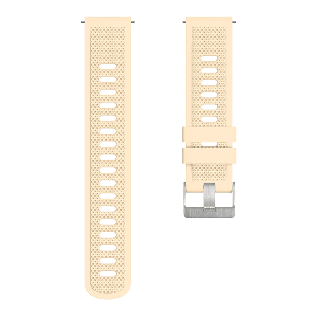 For Samsung Galaxy Watch3 45mm / Galaxy Watch 46mm / Huami Amazfit Pace Silicone Watch Band Textured 22mm Wrist Strap