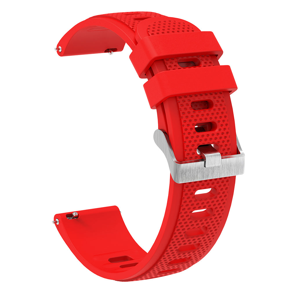 For Samsung Galaxy Watch3 45mm / Galaxy Watch 46mm / Huami Amazfit Pace Silicone Watch Band Textured 22mm Wrist Strap