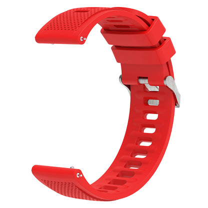For Samsung Galaxy Watch3 45mm / Galaxy Watch 46mm / Huami Amazfit Pace Silicone Watch Band Textured 22mm Wrist Strap