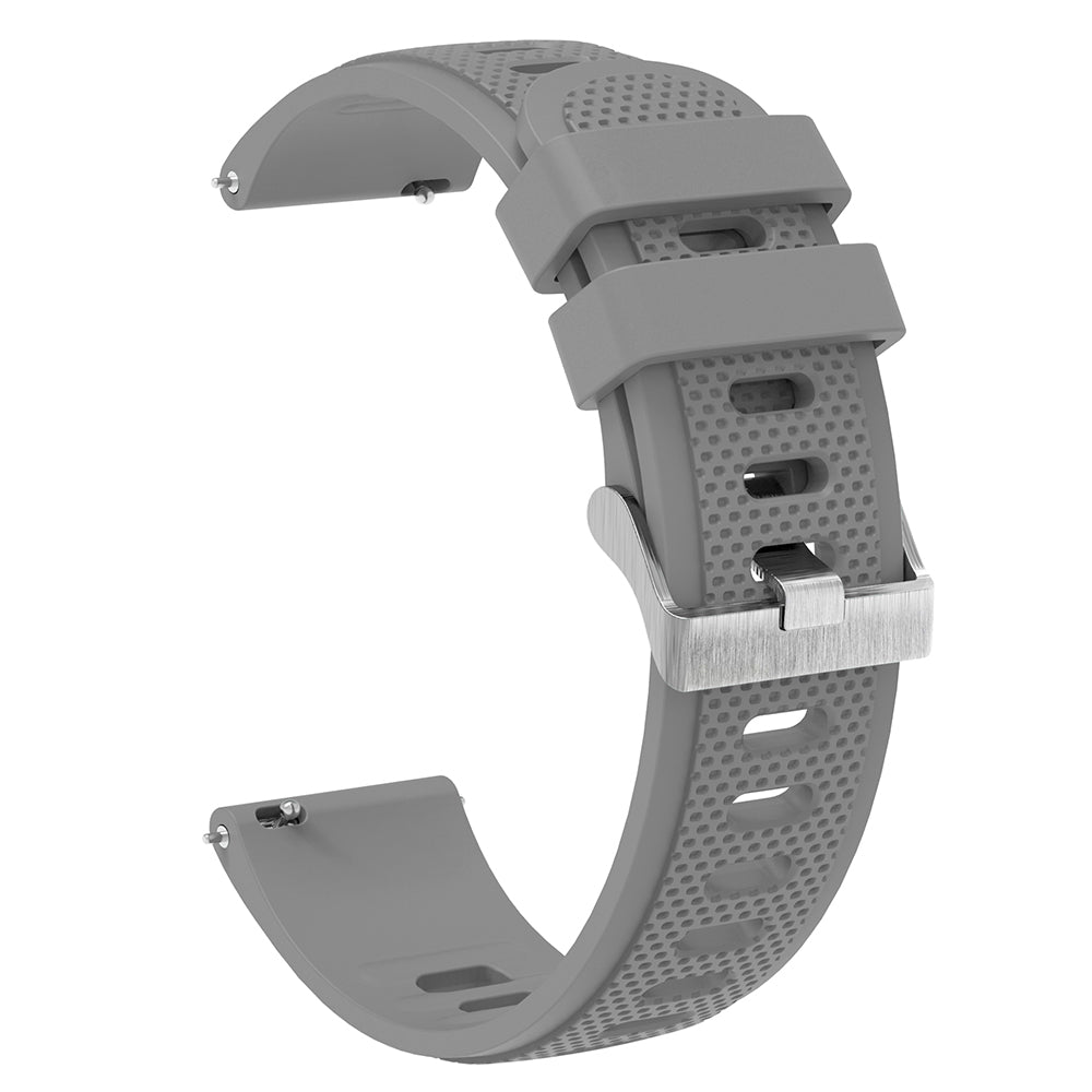For Samsung Galaxy Watch3 45mm / Galaxy Watch 46mm / Huami Amazfit Pace Silicone Watch Band Textured 22mm Wrist Strap