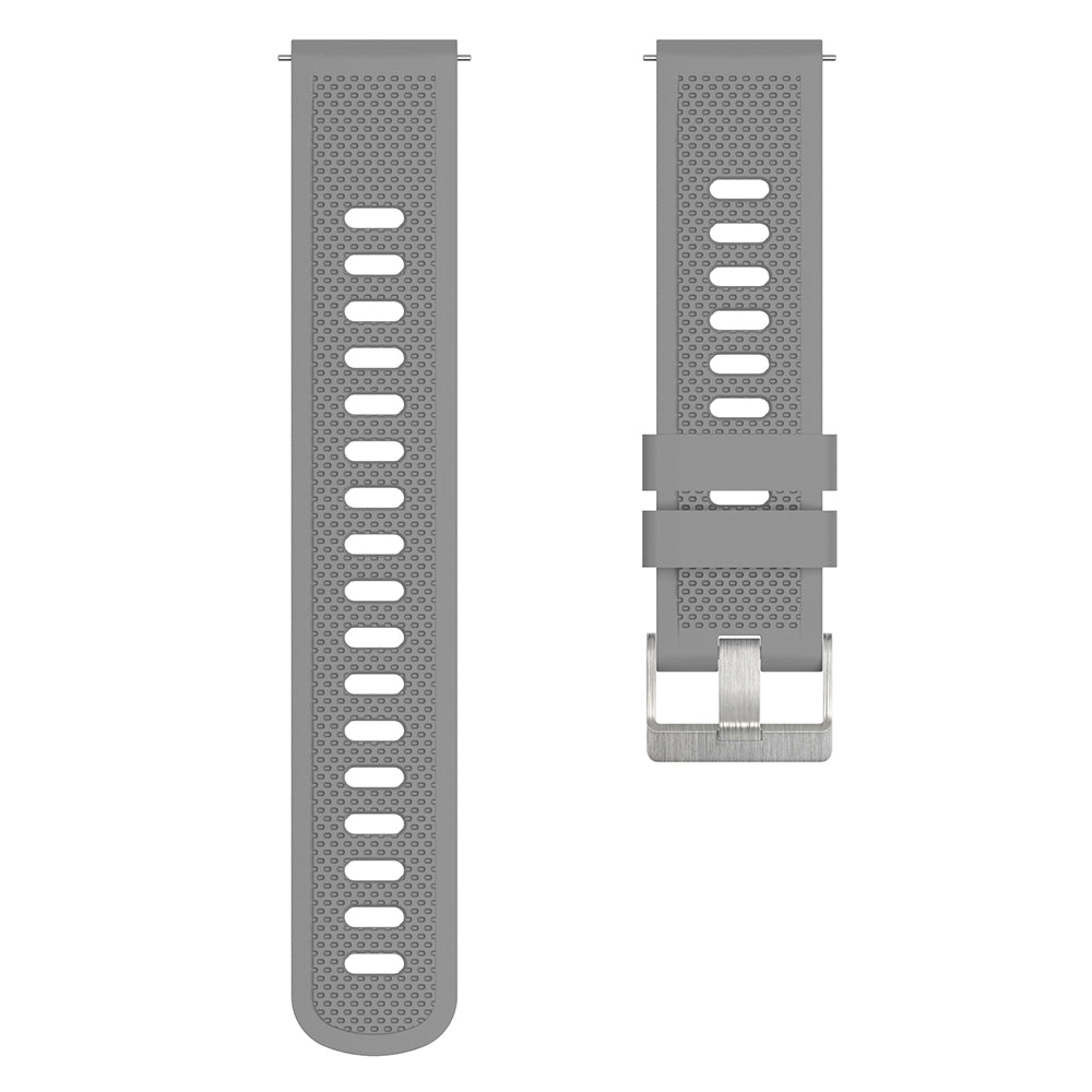 For Samsung Galaxy Watch3 45mm / Galaxy Watch 46mm / Huami Amazfit Pace Silicone Watch Band Textured 22mm Wrist Strap