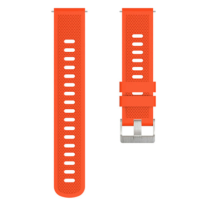For Samsung Galaxy Watch3 45mm / Galaxy Watch 46mm / Huami Amazfit Pace Silicone Watch Band Textured 22mm Wrist Strap