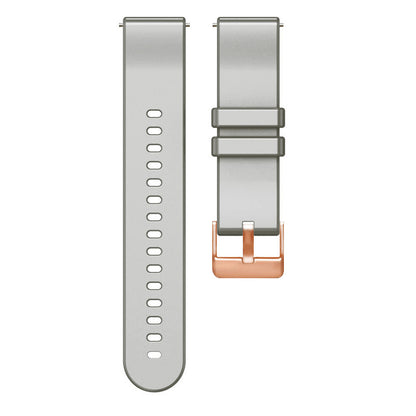 For Huami Amazfit GTR Mini / Bip 3 / Bip 3 Pro Silicone Watchband 20mm Solid Color Replacement Watch Strap