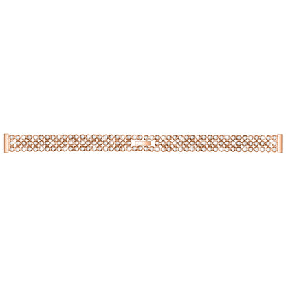 For Xiaomi Smart Band 8 Rhinestone Decor Stainless Steel  Strap Replacement Smartwatch Wrist Band