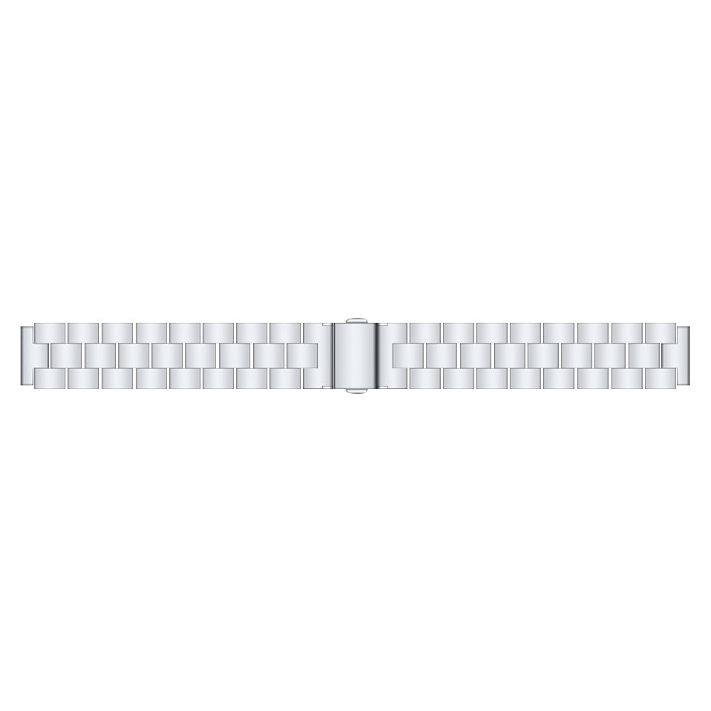 For Xiaomi Smart Band 8 Stainless Steel 3 Beads Watch Band Replacement Wrist Strap