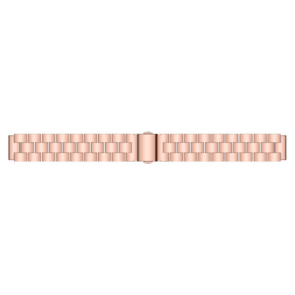For Xiaomi Smart Band 8 Stainless Steel Wrist Band 3 Beads Replacement Watch Strap